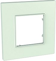 Рамка горизонтальная Schneider Electric Unica Quadro 1-м. матовое стекло